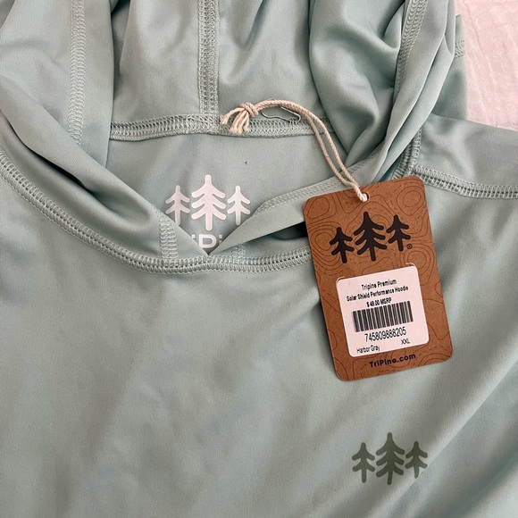 Tripping Men's Green Solar Shield Performance Hoodie - Picture 4 of 7